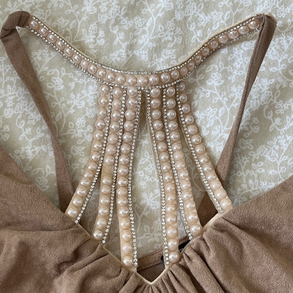 Venus Pearly and Rhinestoney neckline Top